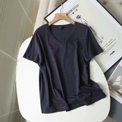 T shirt Massimo Duti cổ tim 3 màu