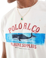 Tshirt Polo RL 100% cotton hoạ tiết