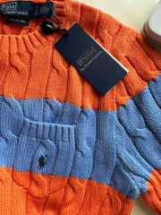 Áo polo cotton cổ tròn túi ngực
