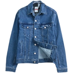 Jacket denim Karl dài tay cổ đức
