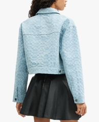 Jacket denim Coach cổ đức dáng ngắn