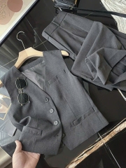 Gilet Theory màu ghi (set 3pcs tách set)