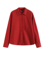 Sơ mi linen Massimo Dutti cổ đức