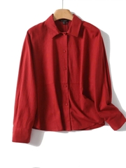 Sơ mi linen Massimo Dutti cổ đức