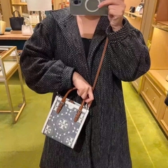 Túi Tory Burch pocket monogram denim
