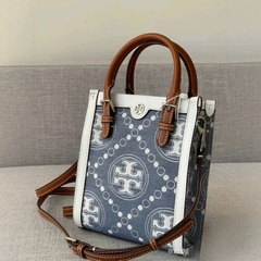 Túi Tory Burch pocket monogram denim