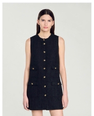 ĐẦM NGẮN TWEED PHỐI KHUY