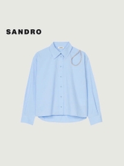 Sơ mi Sandro cổ đức khoét đá vai