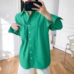 Sơ mi COS cổ đức túi ngực 5 màu