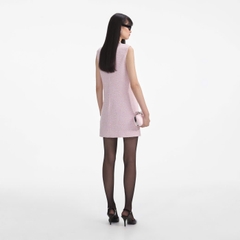 Váy ngắn đính ngọc trai Boucle Sel