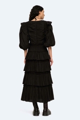Váy maxi ISSABEL xếp tầng