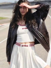 Áo crop top đan Hot Wheels