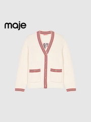 Áo cardigan len dài Hot Wheels™ x Maje