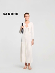 Áo cardigan đan sườn cắt ngắn