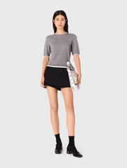 Áo len ngắn tay len wool