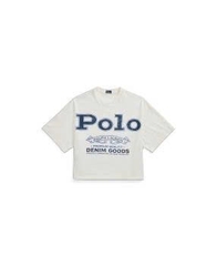 Áo thun Polo RL logo chữ dáng crop