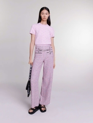 Quần dạ tím MAJE quai xích (3pcs)