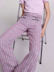 Quần dạ tím MAJE quai xích (3pcs)