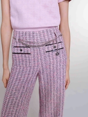 Quần dạ tím MAJE quai xích (3pcs)