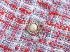 Chân váy Zara dạ tweed khuy đá