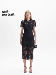 Váy Sel-Portrait ren 3D viền đá