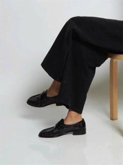 Giày THE ROW  loafer da cá sấu