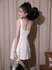 Váy Sel-Portrait trắng 2 dây