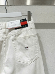 Quần baggy Tommy trắng rách gối dư xịn