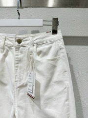 Quần baggy Tommy trắng rách gối dư xịn