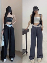Quần suông Alexander Wang cạp chéo