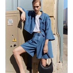 Quần short COS denim dáng lửng