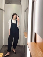 Quần yếm COS đen túi hộp