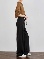 Quần đen suông Sradivarius