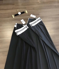 Quần suông Zara cạp lật trắng