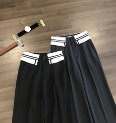 Quần suông Zara cạp lật trắng