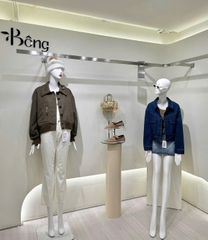 Mũ Calvin Klein len móc phối lông