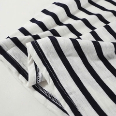 Top Massimo Dutti kẻ ngang cổ tròn