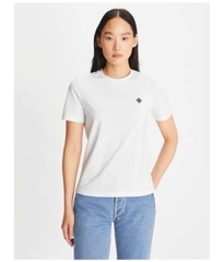 Tshirt Tory Burch cổ tròn logo thêu
