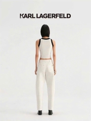 Áo croptop KARL 3 lỗ dệt kim