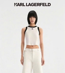 Áo croptop KARL 3 lỗ dệt kim