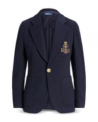 Polo Ralph Lauren Double-Knit Jacquard Blazer - 1 khuy Huy hiệu thêu
