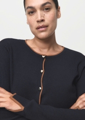 Áo khoác cardigan hở cổ tay
