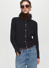 Áo khoác cardigan hở cổ tay