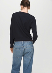 Áo khoác cardigan hở cổ tay