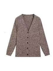 Áo len cardigan dài cổ chữ V MOULINÉ