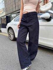 Quần denim Polo màu chàm dáng suông