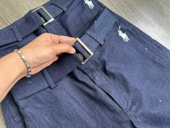 Quần denim Polo màu chàm dáng suông