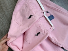 Quần denim Polo hồng kèm belt