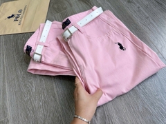Quần denim Polo hồng kèm belt