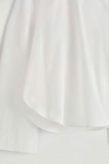 Áo cánh cotton viền cong